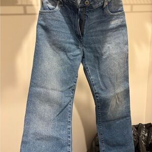 Off-White Blue Straight Leg Jeans